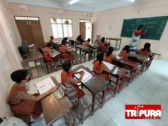 Back to the Normal Flow : Schools Opened in Tripura by maintaining Covid Guidelines Back to the Normal Flow : Schools Opened in Tripura by maintaining Covid Guidelines